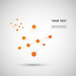 Abstract Molecular Structure vector image