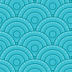 circle with ruler shape seamless pattern vector image