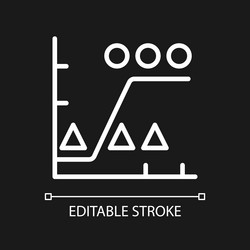 Data Analytics Icon - Linear Style vector image