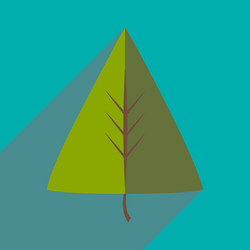 flat with shadow icon and mobile application vector image