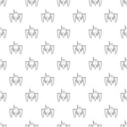 robot crab pattern seamless vector image