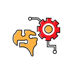 data pattern discovery icon design vector image