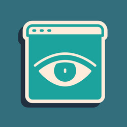 green browser incognito window icon isolated vector