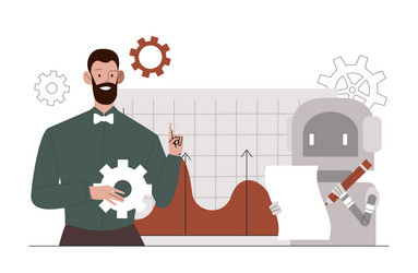 Robotic Process Automation vector image