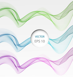 wave abstract images color design vector image