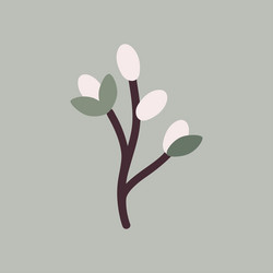 abstract spring tree branch vector image
