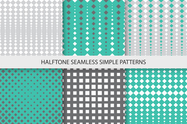 collection of colorful seamless geometric patterns vector image