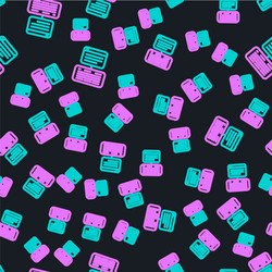 line server data web hosting icon isolated vector image
