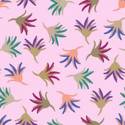 Seamless colorful design pattern botanical vector