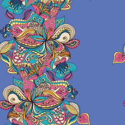 abstract hand-drawn pattern seamless doodle vector image