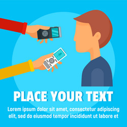 digital interview dictaphone concept background vector image