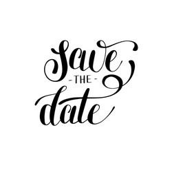 Save the Date - Elegant Script vector image
