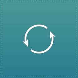 arrow circle icon - cycle loop roundabout vector image