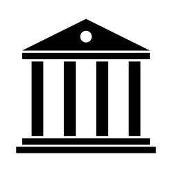 building university architecture icon museum vector image