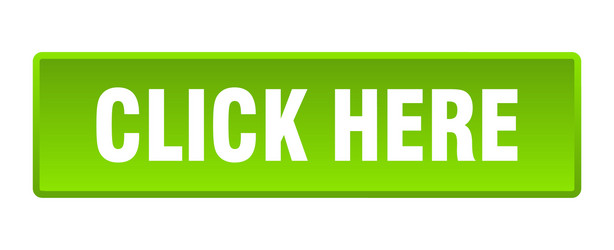 click here button square green push vector image