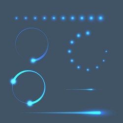 Preloader Loading Bar Template vector image