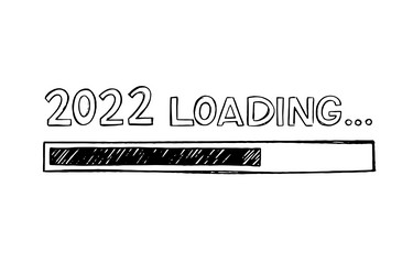 progress bar in doodle sketch style vector image