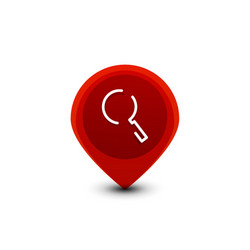 search magnifier web button magnify icon modern vector image