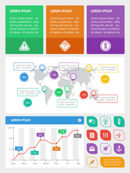 ui infographics and web elements vector image