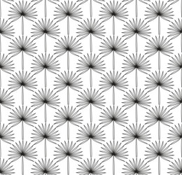 abstract background seamless pattern palms in rows vector image