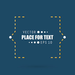 abstract concept empty speech square quote vector image