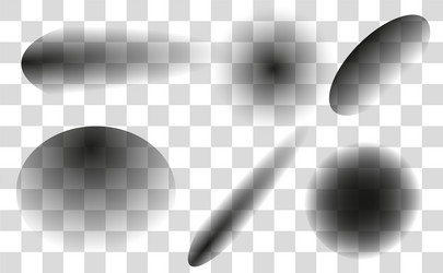abstract shapes blend with soft shadows to form vector image