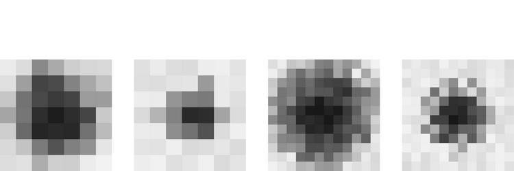 censorship pixel noise blobs in variations four vector image