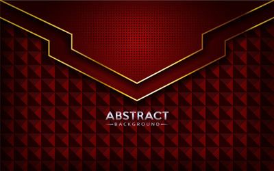 Modern red geometric with overlap textured layer vector