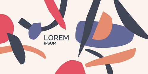 a composition with abstract elements in popular vector image
