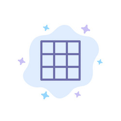 menu ui basic blue icon on abstract cloud vector image