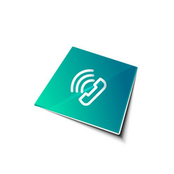 phone support web button vector image