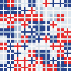 random colored abstract geometric mosaic pattern vector image