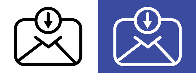 email inbox icon ideal for communication vector image