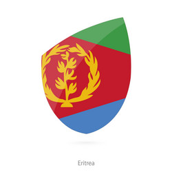 flag eritrea eritrean rugby vector