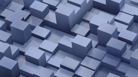 abstract background of cubes and parallelepipeds vector image