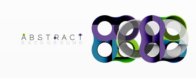 abstract geometric pattern with interlocking vector image