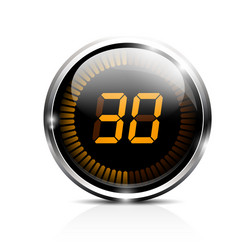 Digital Timer - 30 Second Countdown vector image