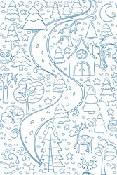 Christmas and new year seamless pattern vector