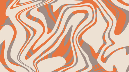 retro groovy background with colorful distorted vector image