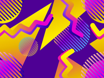 seamless pattern with geometric objects vector image