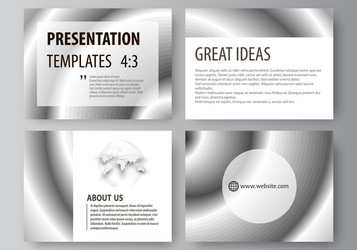 set of business templates for presentation slides vector image