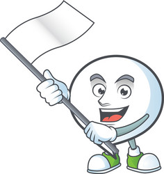with flag shape circle bubble for text icon vector image