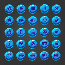 Big set of button for game design vector