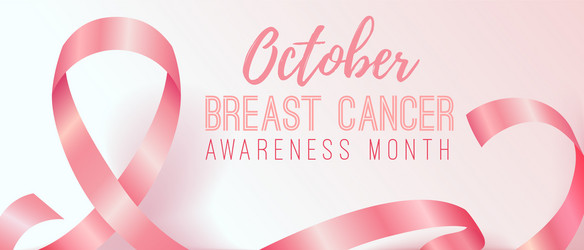Breast Cancer Awareness Pink Ribbon Vector Image