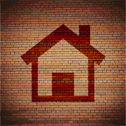 house flat modern web button and space for your vector image
