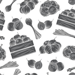 Onion Bulb Pattern vector image