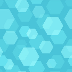 Blue background with hexagon shapes Royalty Free Vector