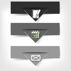 blank for text with infographic elements and web vector image
