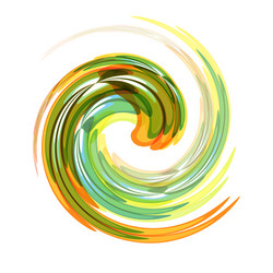 dynamic flow swirl background vector image