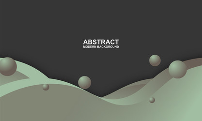 gradient wave with circle background vector image